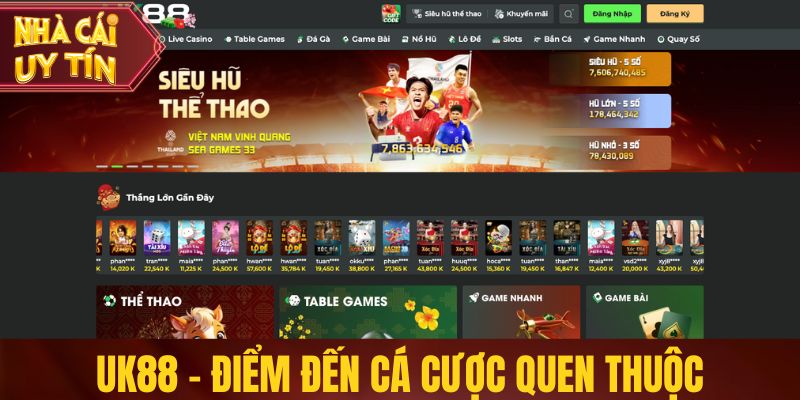 UK88 - Điểm đến cá cược quen thuộc